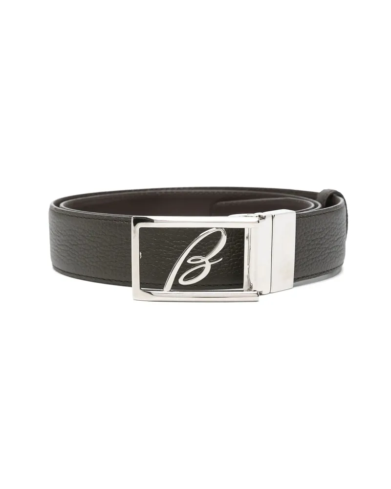 Brioni Leather Belt Brown
