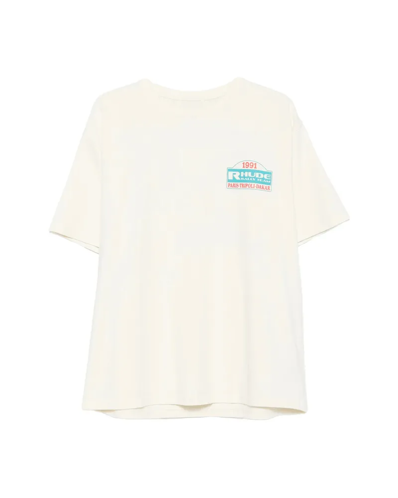 RHUDE Graphic-print T-shirt Yellow