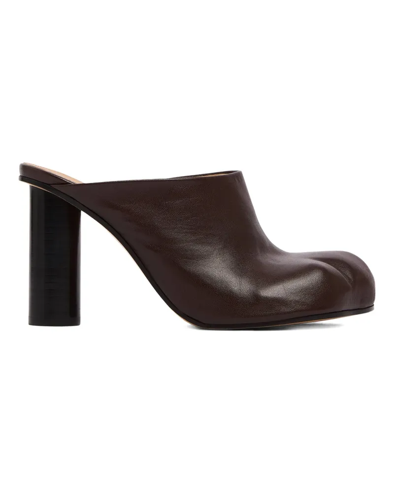 J.W.Anderson Leather Heeled Mules Brown