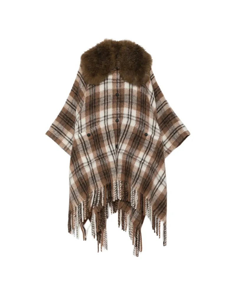 Moncler Check-pattern Cape Brown