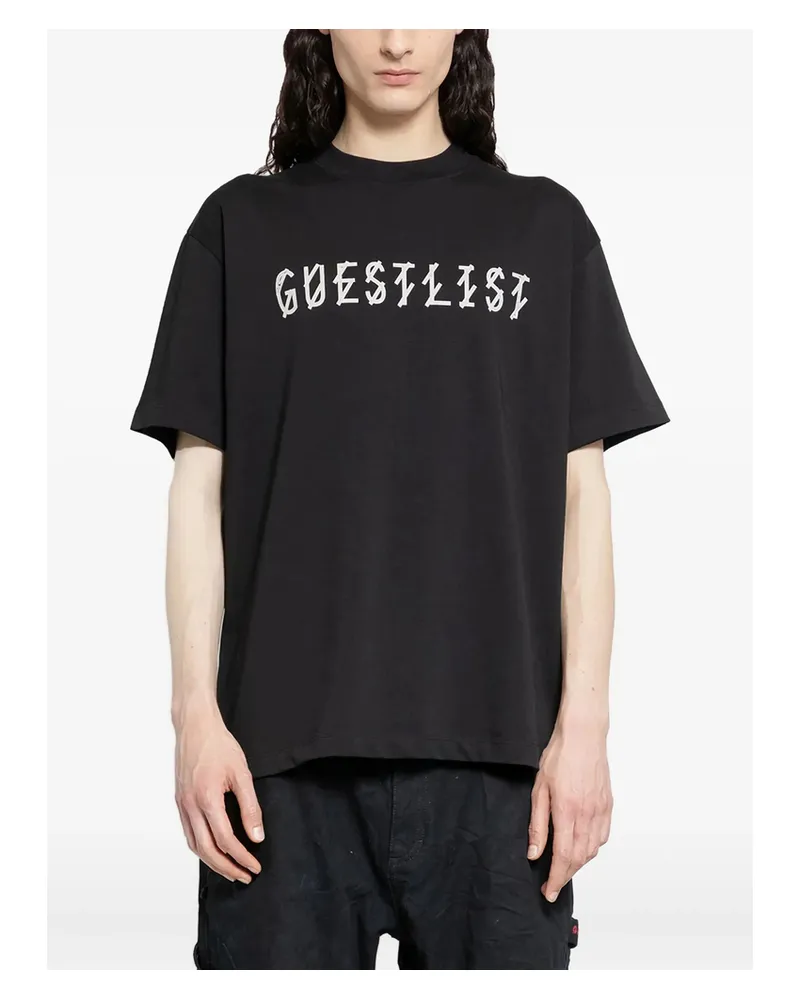 44 LABEL GROUP Guestlist Graphic T-shirt Black