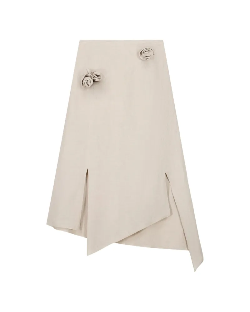 COPERNI Flower Midi Skirt Neutrals