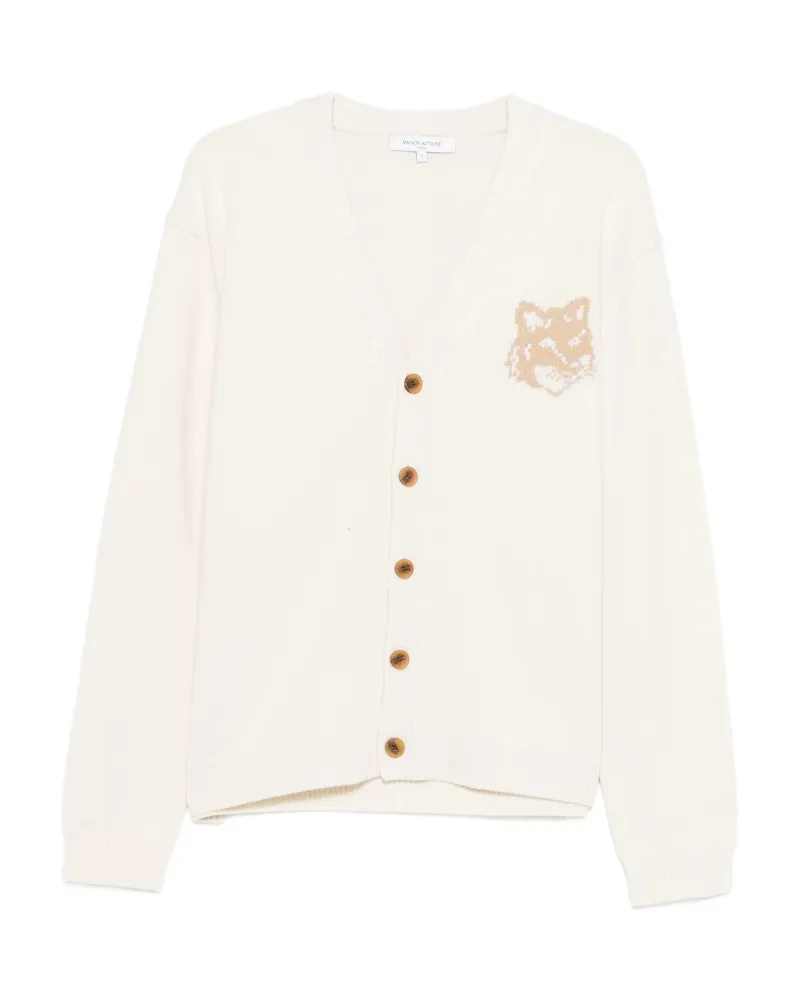 Kitsuné Fox Head Cardigan Neutrals