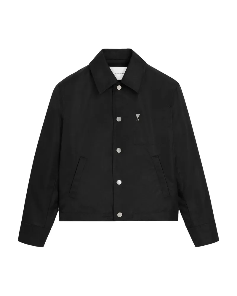AMI Paris Ami De Coeur Button-fastening Jacket Black