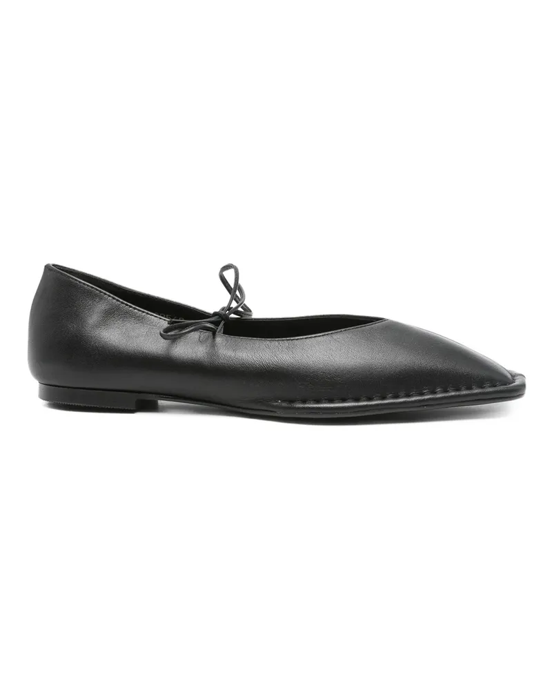 Alohas Sway Leather Ballerina Shoes Black