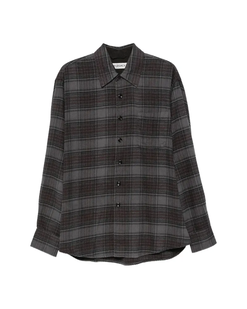 Our Legacy Above Check-pattern Shirt Grey