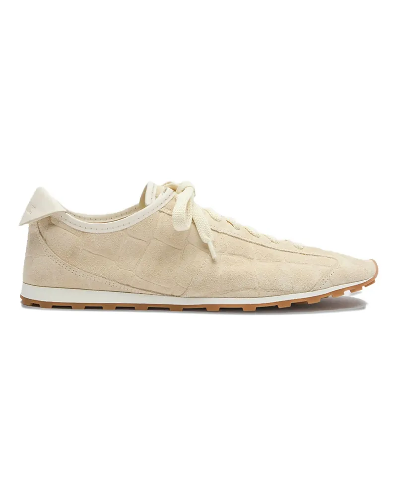 Jacquemus Low-top Suede Sneakers Neutrals