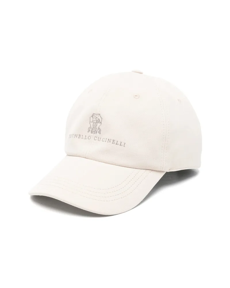 Brunello Cucinelli Logo-embroidered Cap Neutrals