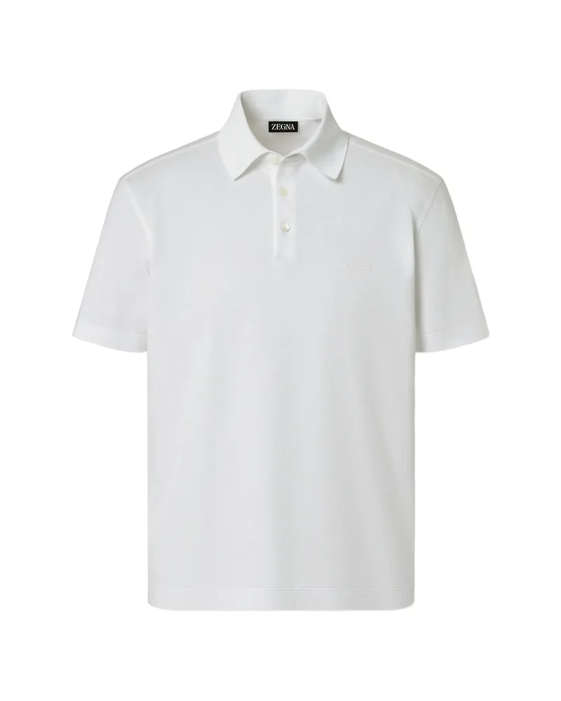 Ermenegildo Zegna Optical White Polo Shirt White