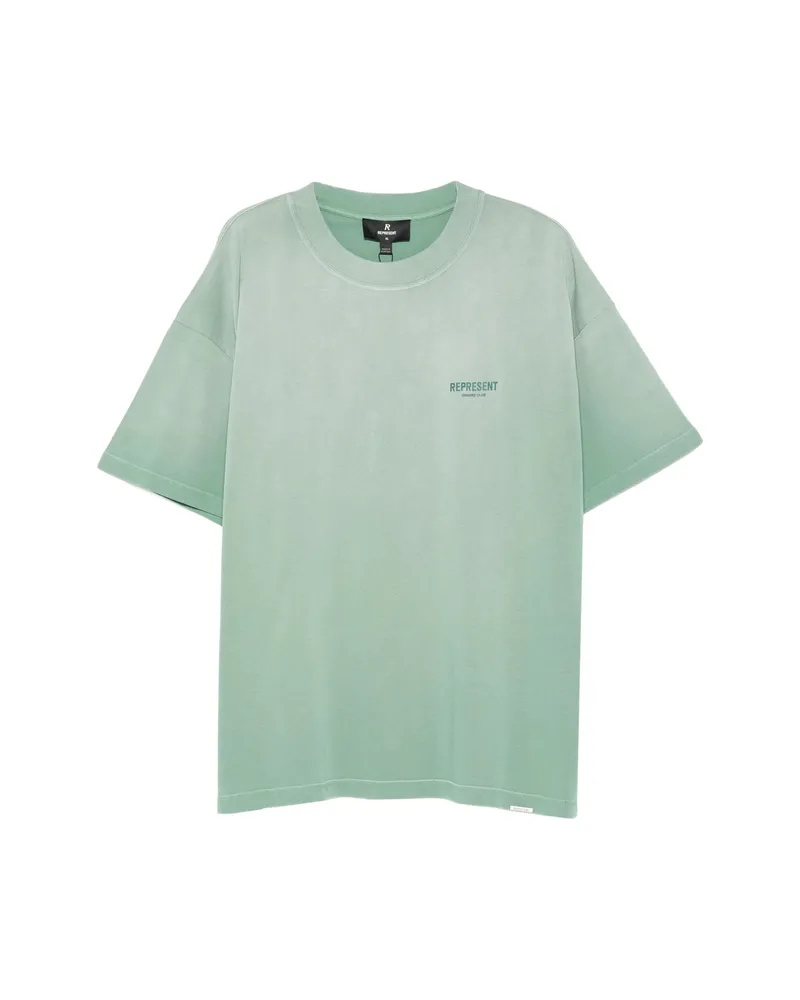 REPRESENT Owners' Club Logo-print T-shirt Green