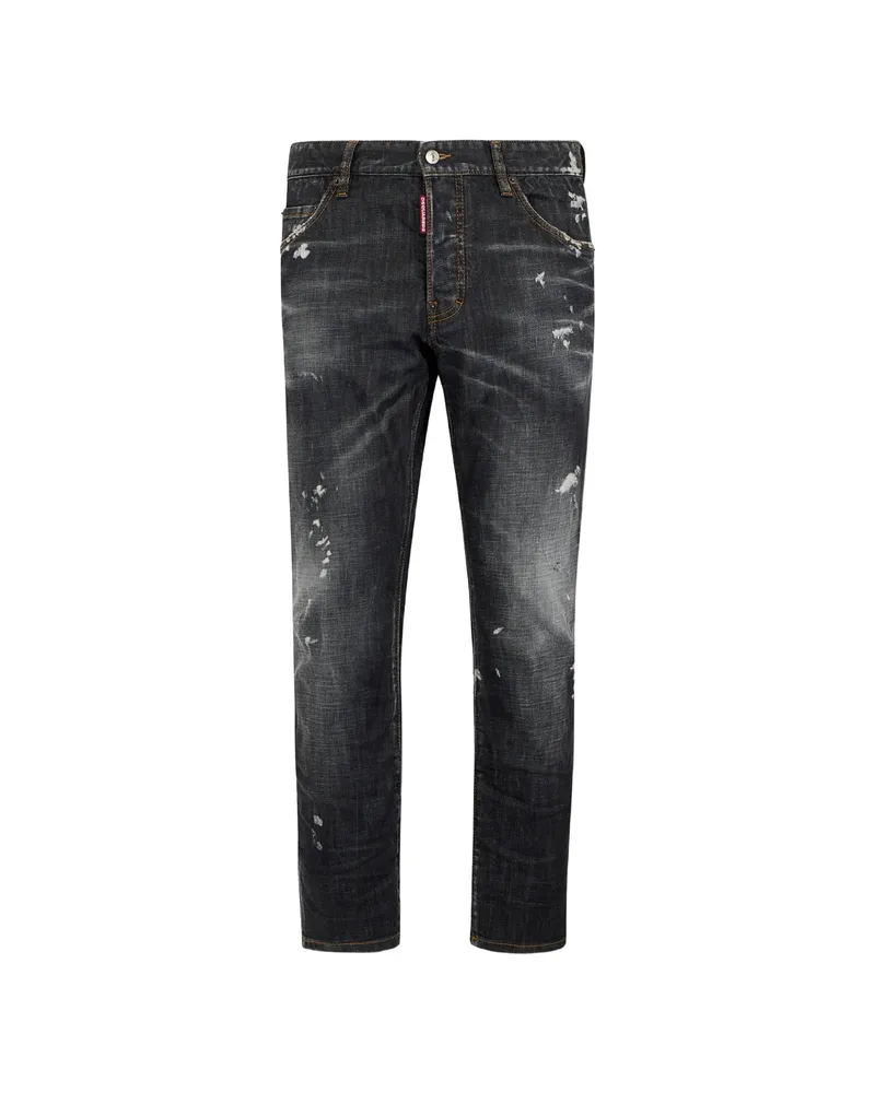 Dsquared2 Paint-splatter Jeans Grey