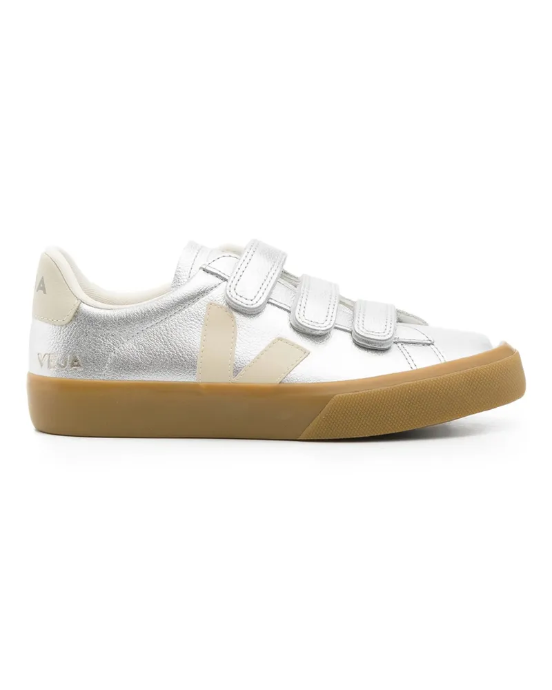 VEJA Recife Leather Sneakers Silver