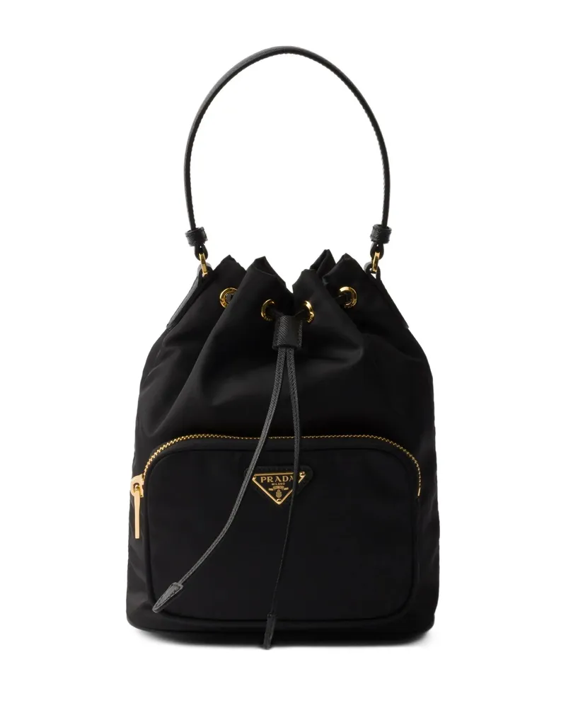 Prada Duet Bucket Bag Black