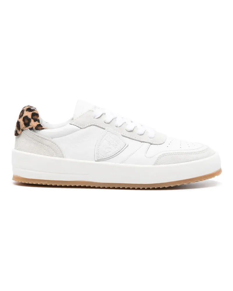Philippe Model Temple Leather Sneakers White