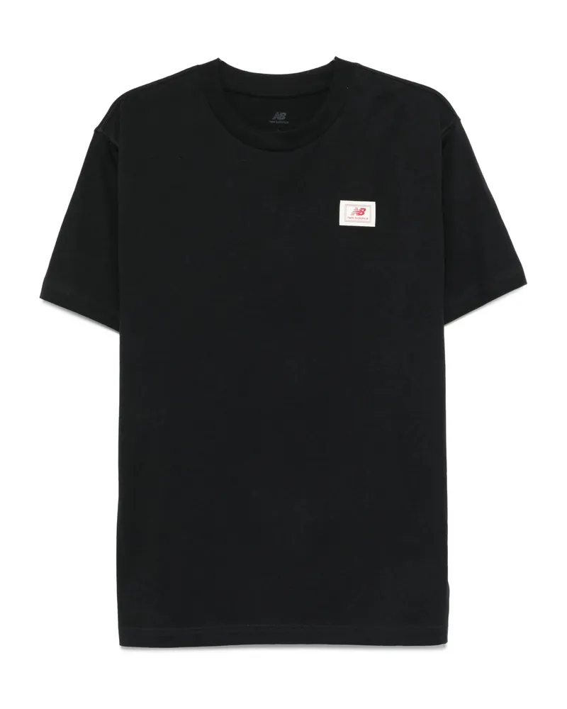 New Balance Logo-patch T-shirt Black