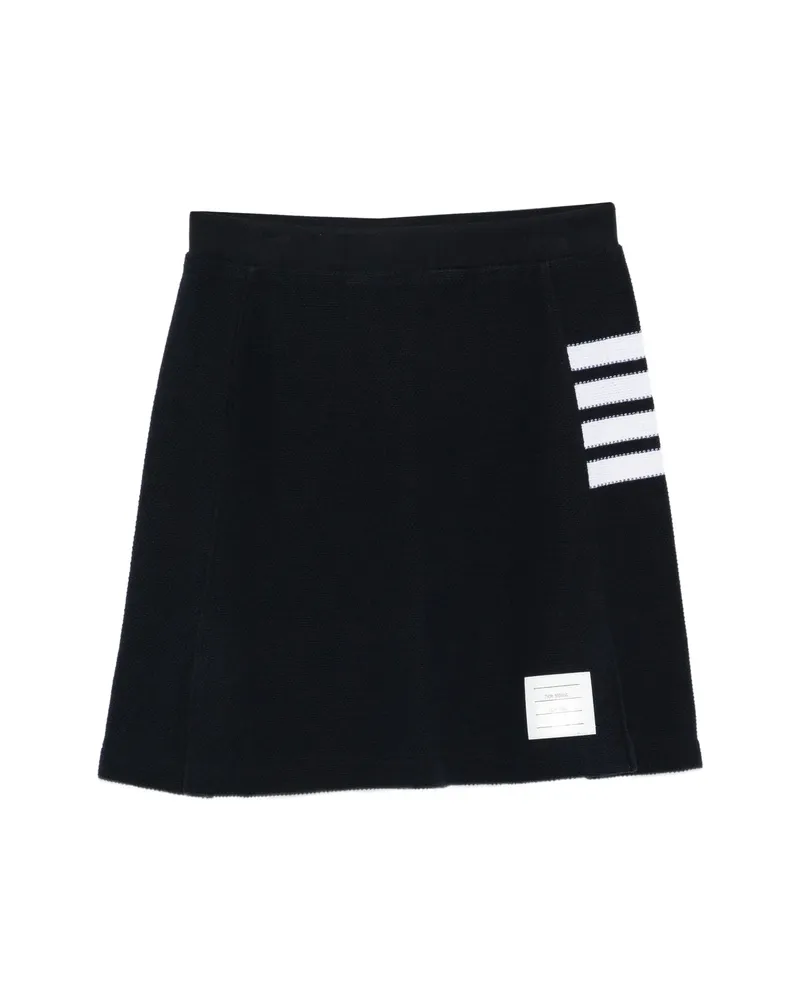Thom Browne 4-Bar Piqué Mini Skirt Blue