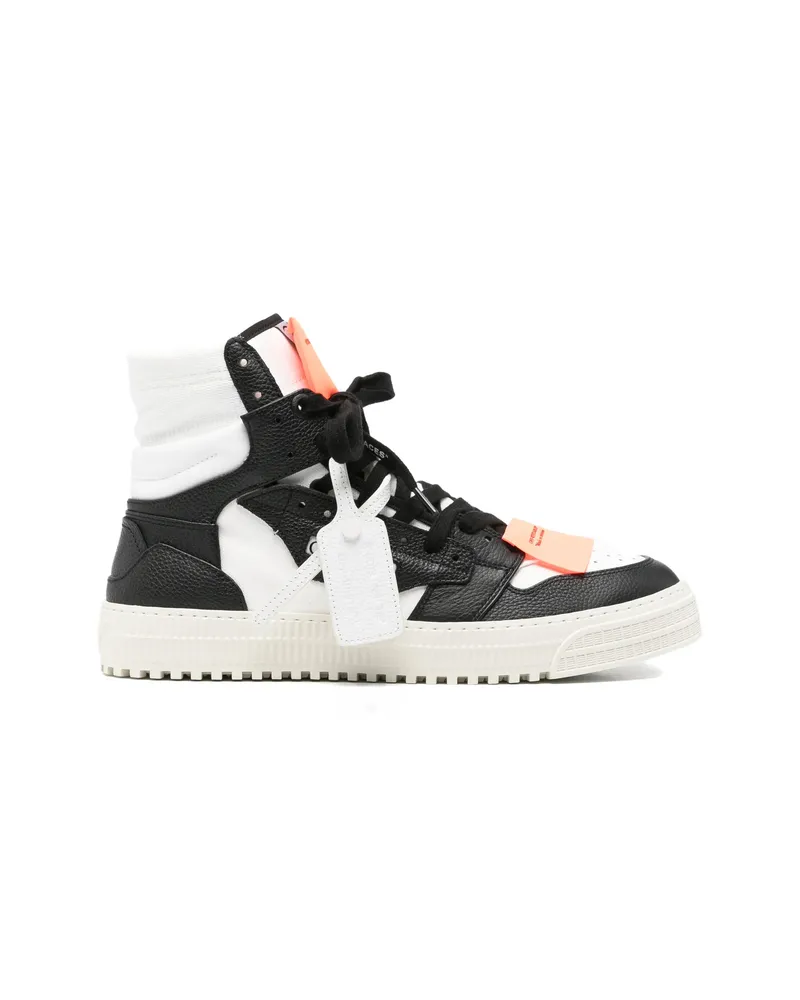 OFF-WHITE High-top Lace-up Sneakers Black