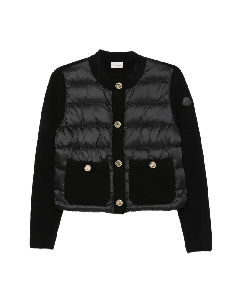 Moncler Quilted Panelled Jacket Black