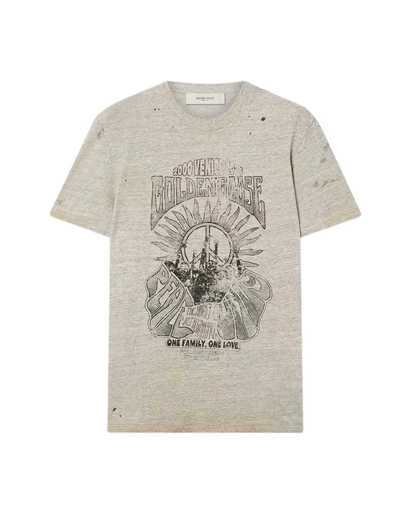 Golden Goose Graphic T-shirt Grey