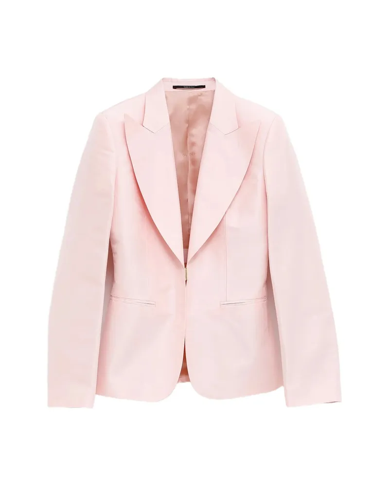Gucci Silk Faille Jacket Pink