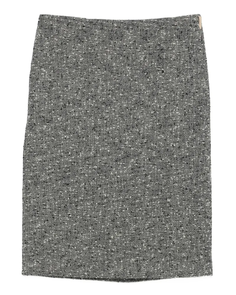 Gucci Wool Mini Skirt Grey