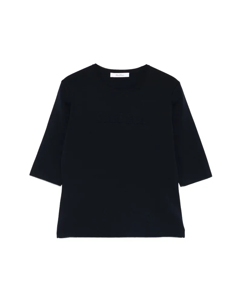 Max Mara Embossed Top Blue