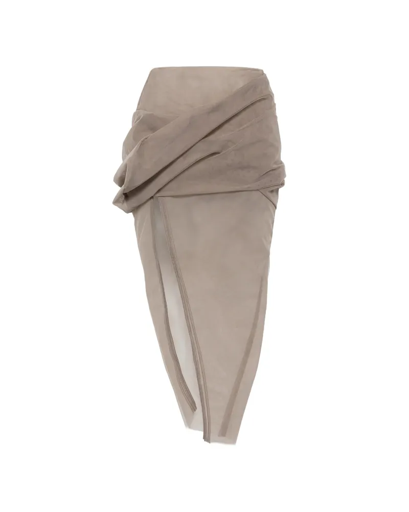 Rick Owens Draped Skirt Grey