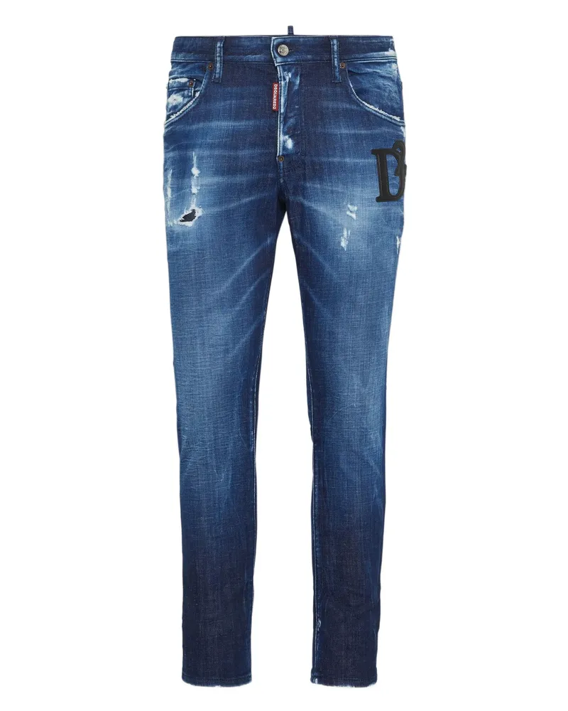 Dsquared2 Ripped-detail Jeans Blue