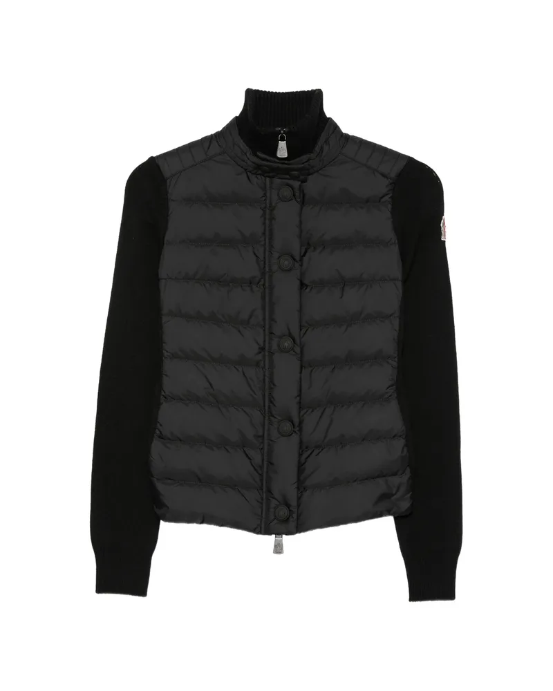 Moncler Quilted Panel-knit Jacket Black