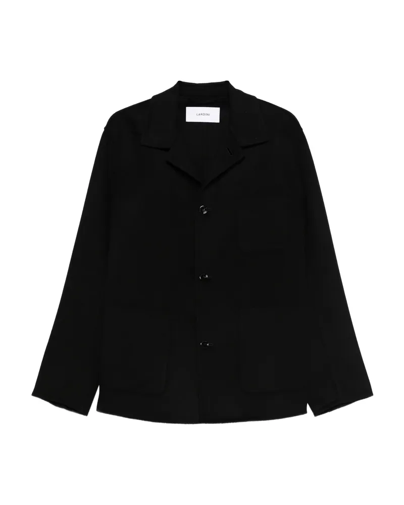 LARDINI Single-breasted Coat Black
