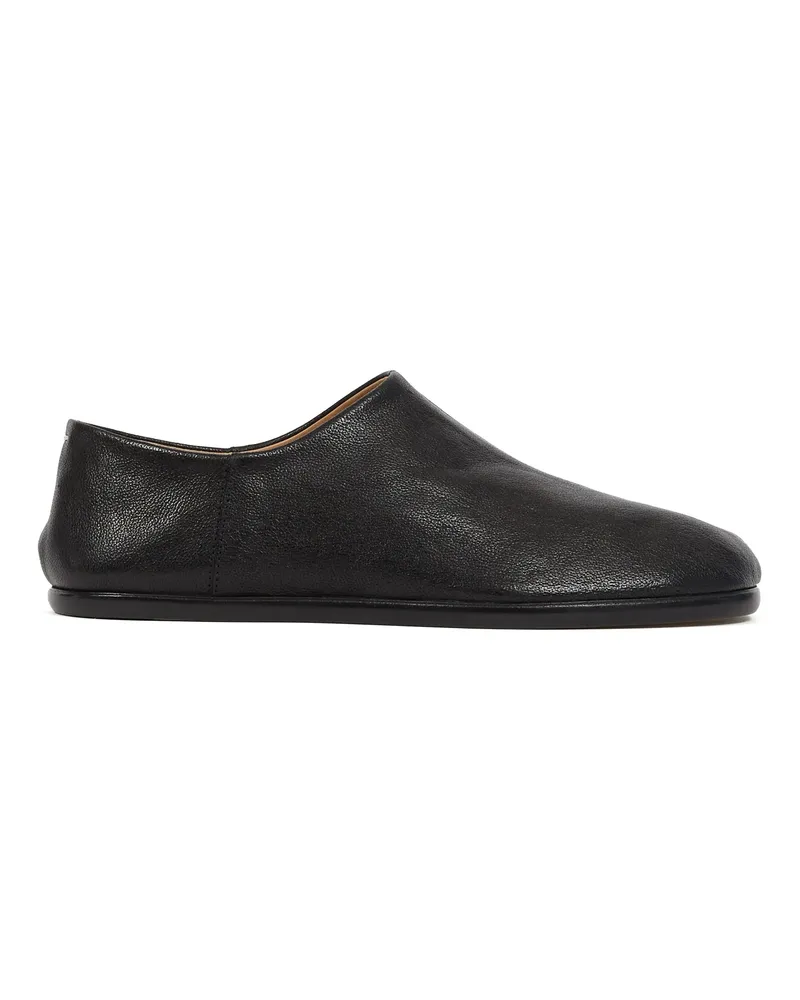 Maison Margiela Tabi Leather Babouche Shoes Black