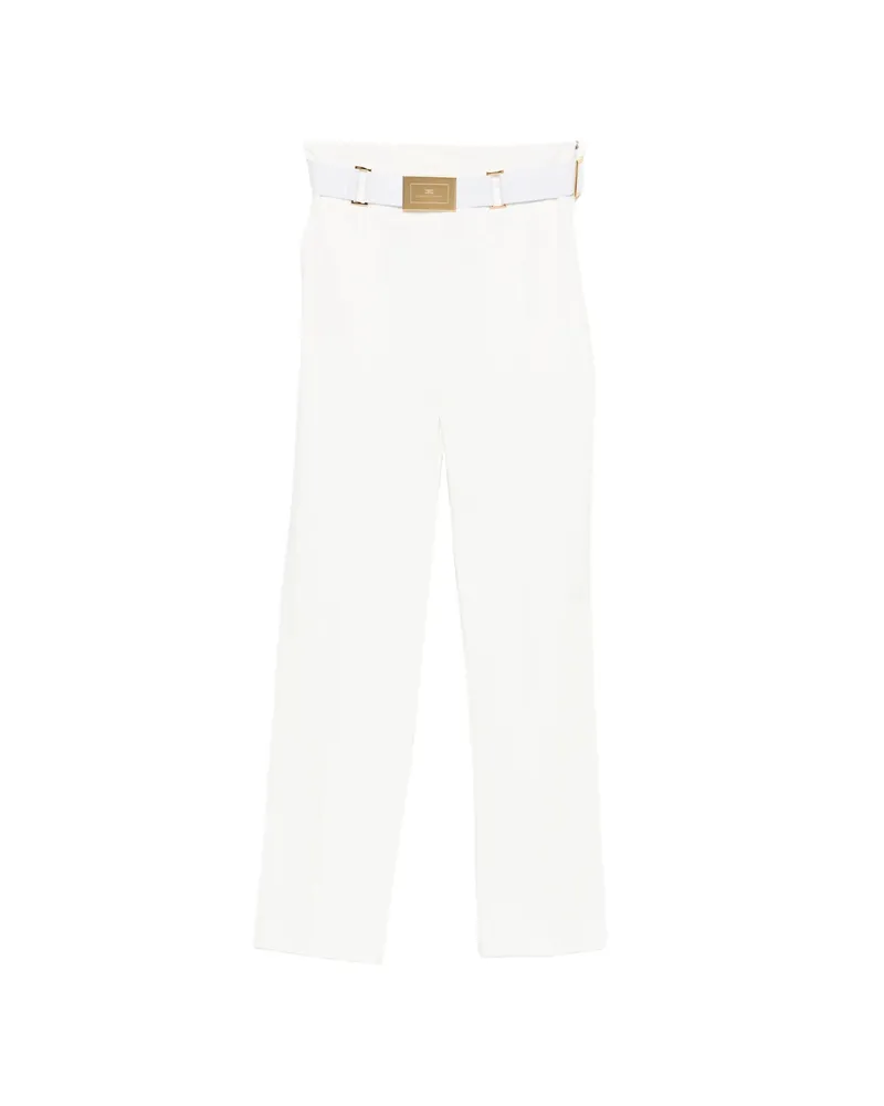 Elisabetta Franchi Cropped Trousers White