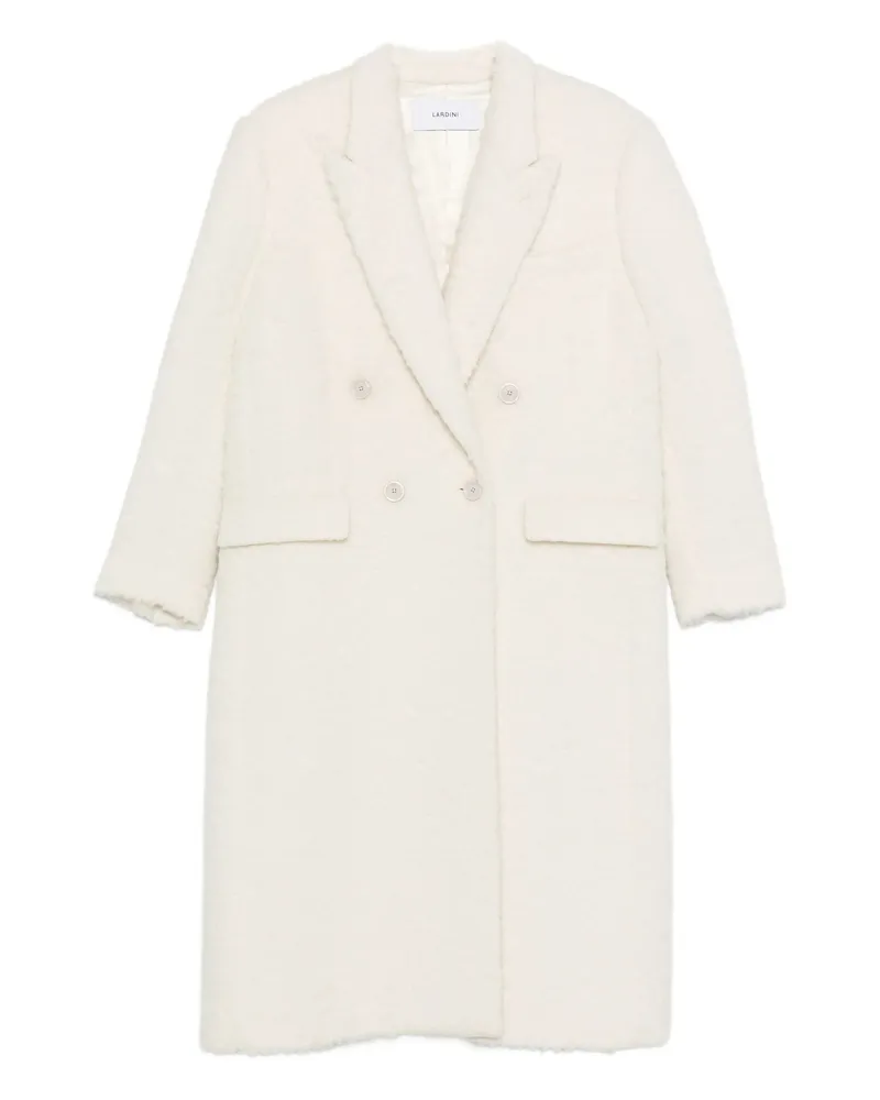 LARDINI Double-breasted Coat White