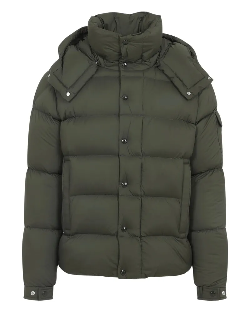 Moncler Button Hooded Jacket Green