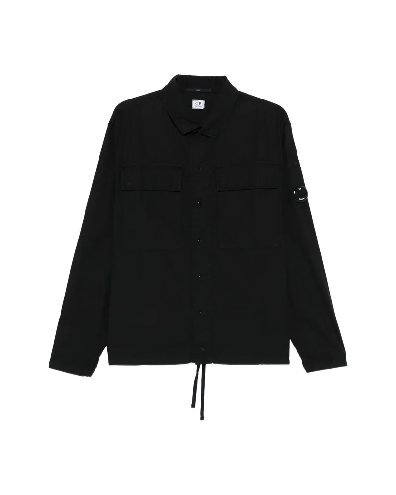 C.P. Company C. p. Company Cotton Rip-stop Shirt Black