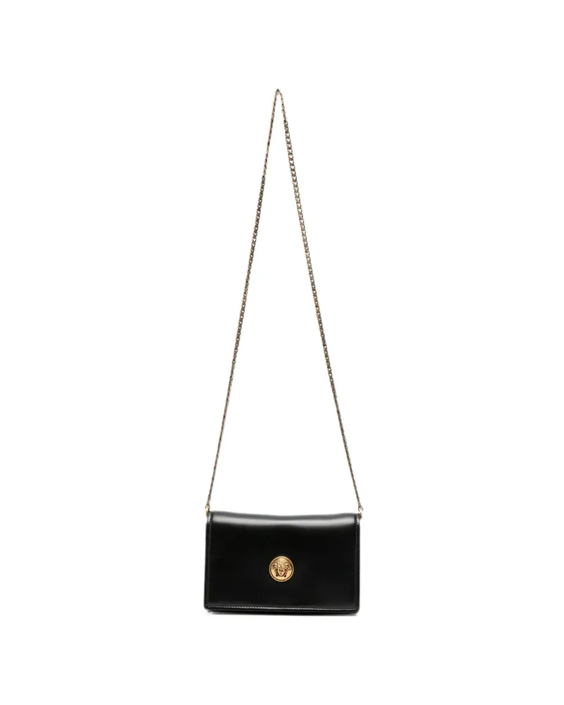 Versace Medusa Plaque Chain-link Shoulder Bag Black