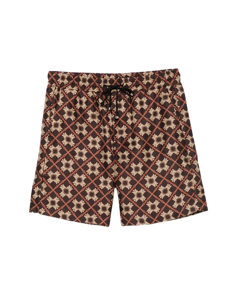 Amiri MA Quad Drawstring Bermuda Shorts Brown