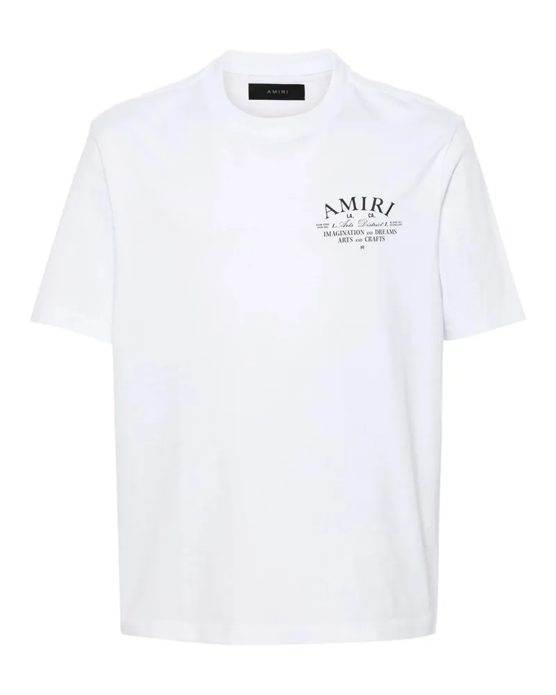 Amiri Logo-print Cotton T-shirt White