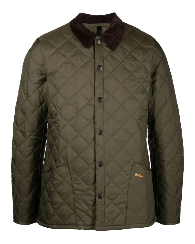 Barbour Quilted Shirt Jacket Green