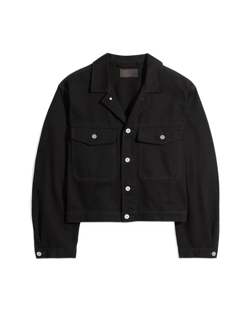 Christophe Lemaire Button-fastening Flap-pocket Jacket Black