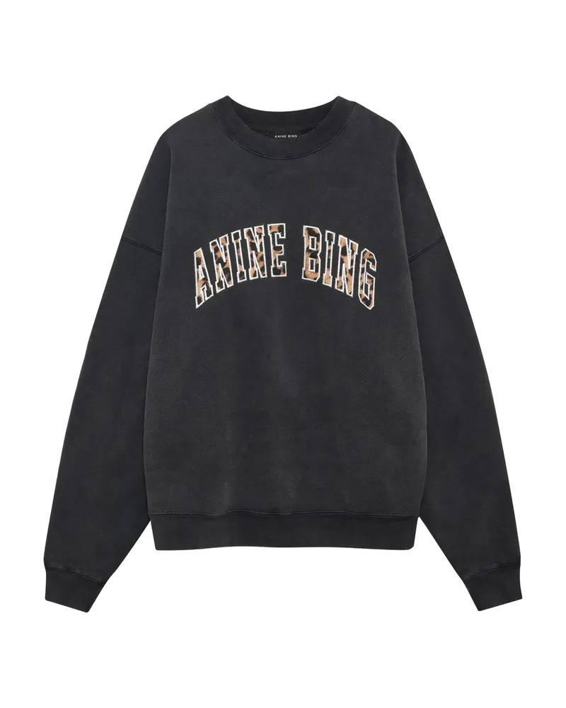 Anine Bing Logo-print Sweatshirt Black