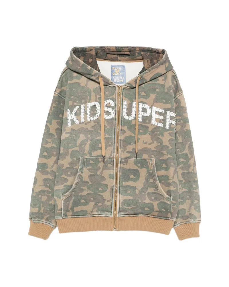 KidSuper Camouflage Hoodie Green