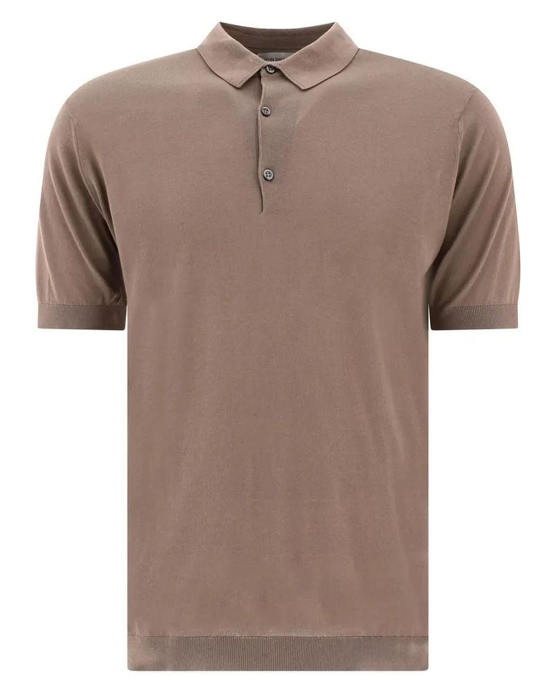 John Smedley Adrian Polo Shirt Neutrals
