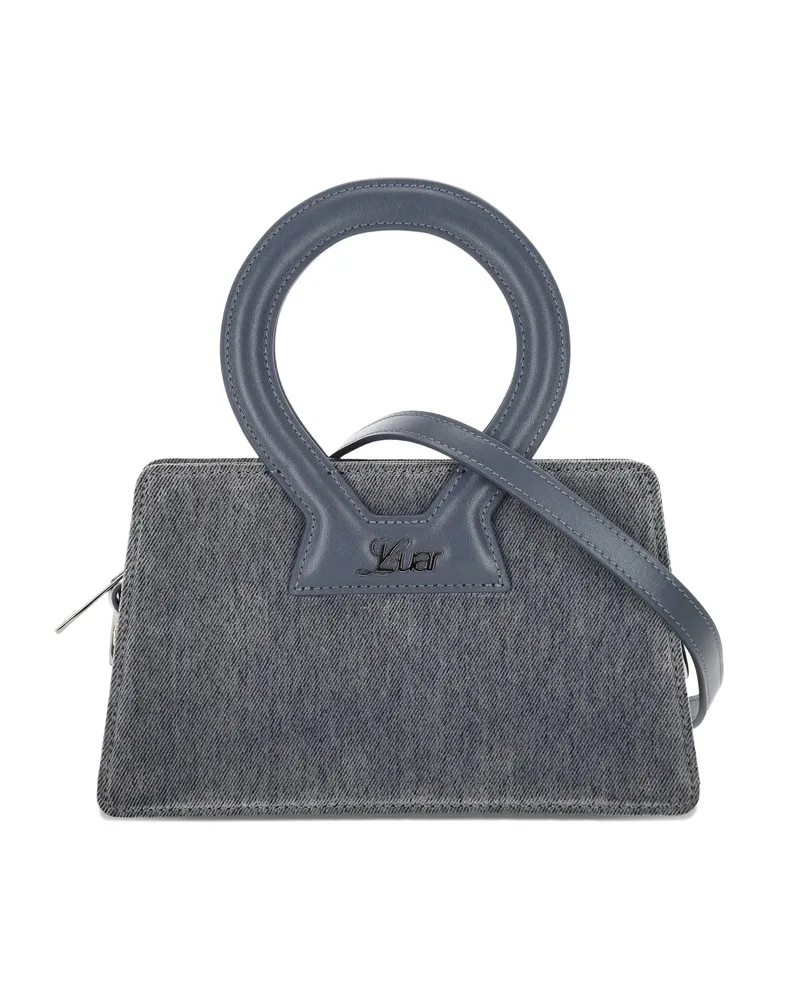 Luar Enzyme Round-handle Logo Tote Bag Grey