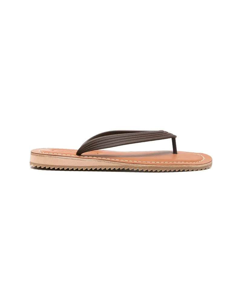Miu Miu Thong Sandals Brown