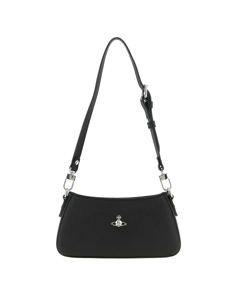 Vivienne Westwood Tasha Logo-detail Shoulder Bag Black