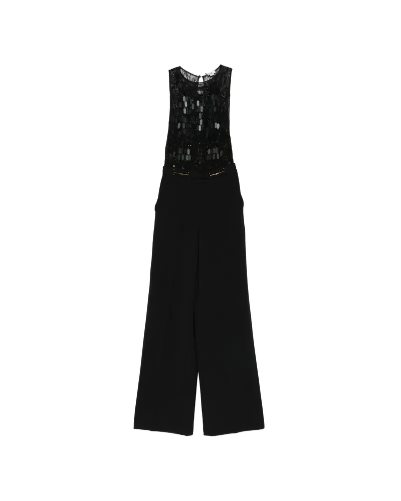 Elisabetta Franchi Sequin-embelished Jumpsuit Black