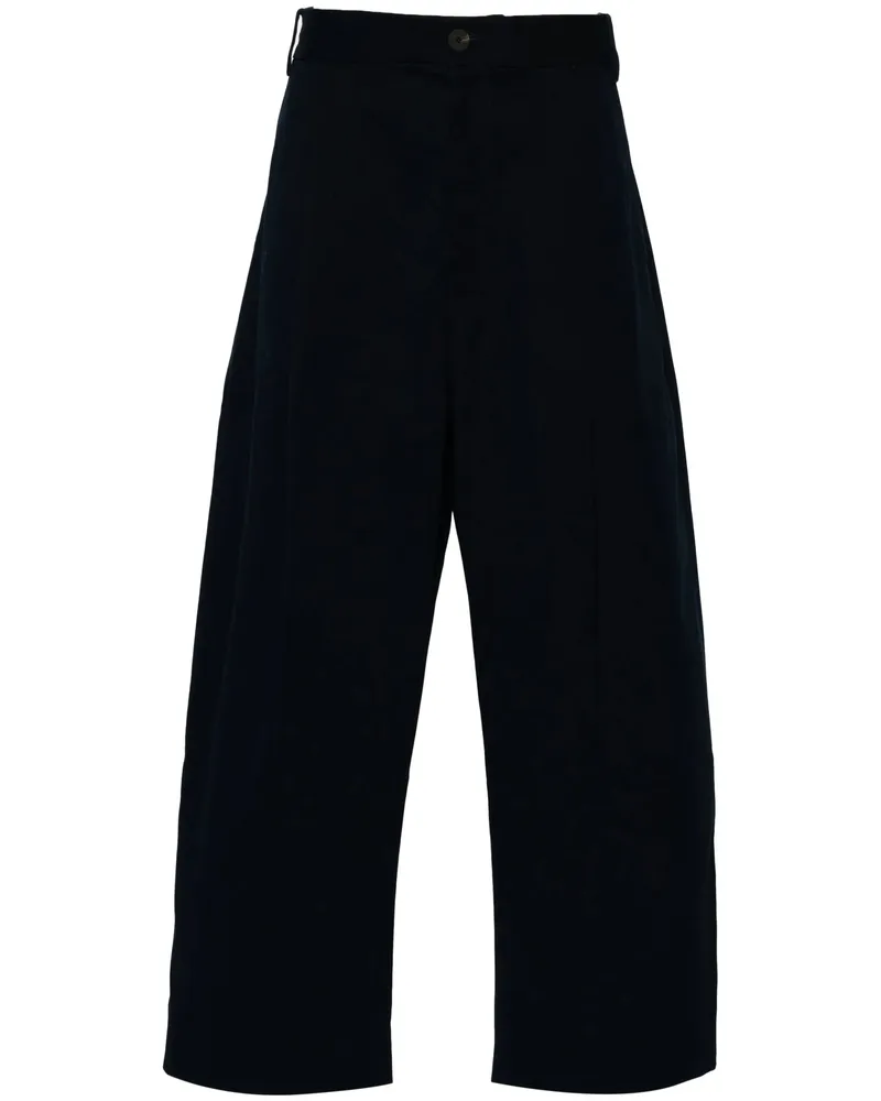 Studio Nicholson Wide-leg High-waisted Trousers Black