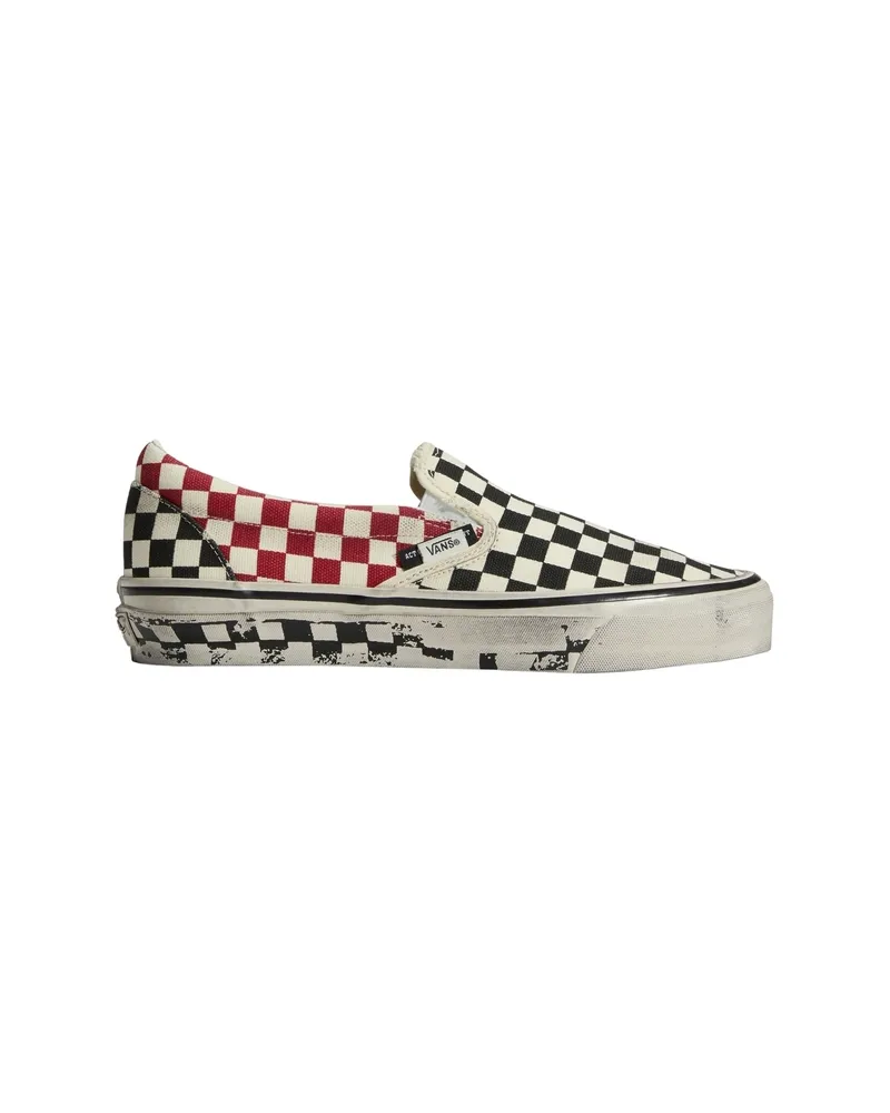 Vans X Slam Jam A. O.D Checkerboard Slip-on Sneakers White