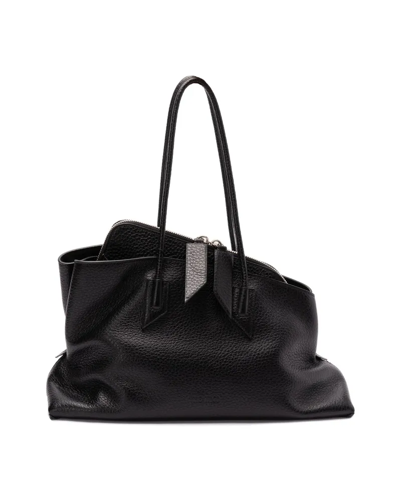 ATTICO La Passeggiata M Leather Tote Bag Black